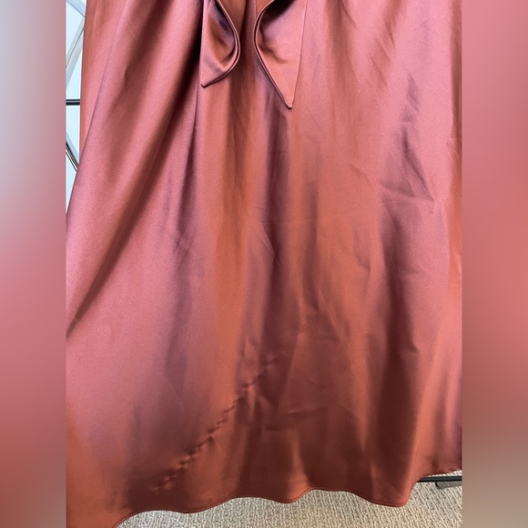 Revelry Satin Steph Dress in Cinnamon Rose - Picture 3 of 4